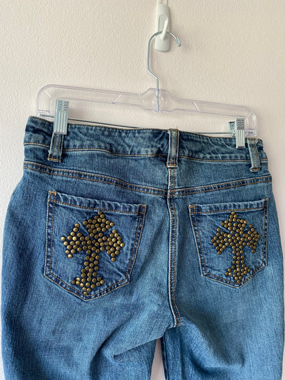 Studded Cross Jeans