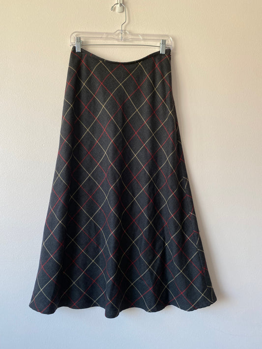 Liz Claiborne Plaid Maxi Skirt