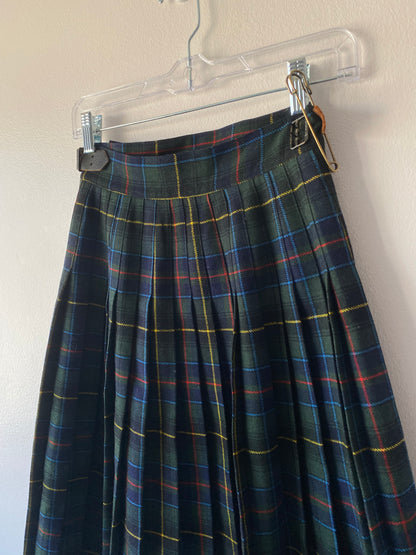 Made in England Plaid Maxi Skirt