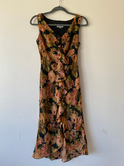 Breakin’ Love Floral Midi Dress