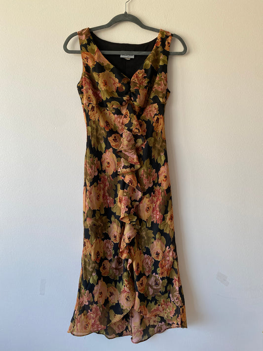 Breakin’ Love Floral Midi Dress