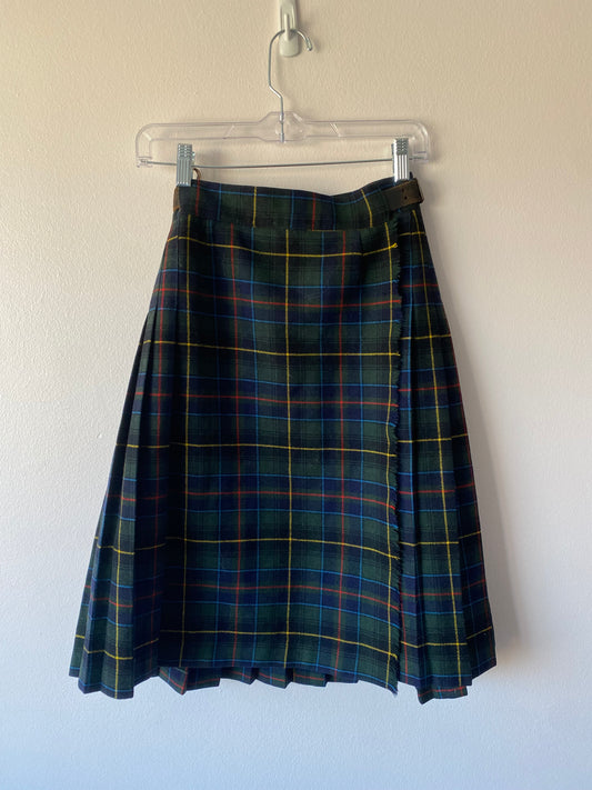 Made in England Plaid Maxi Skirt