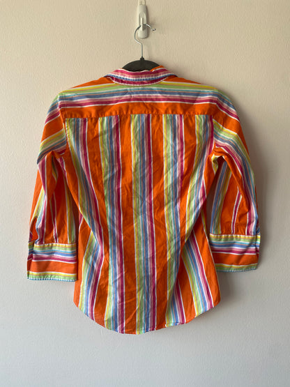 Orange Stripe RL Button Down