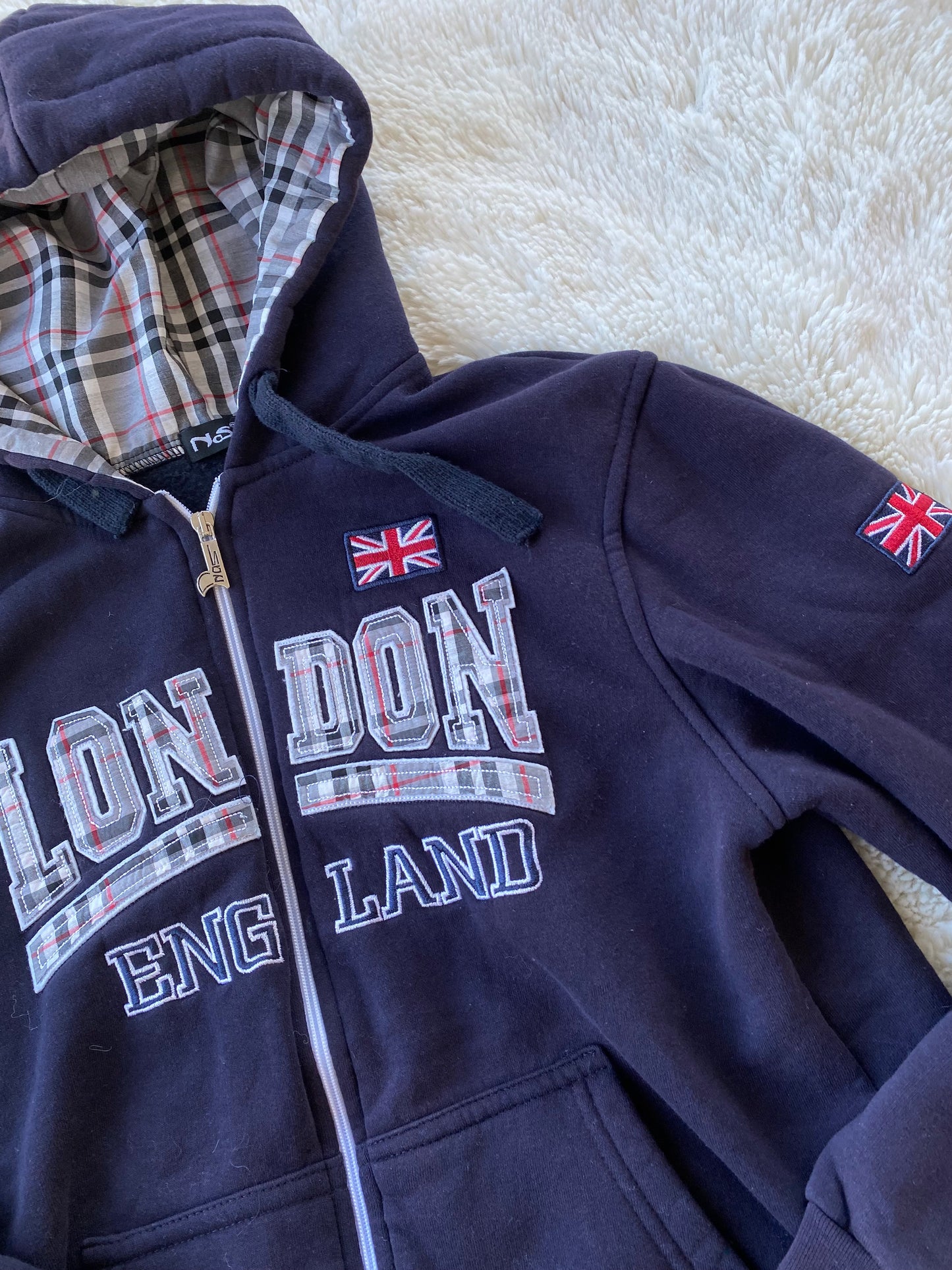 London Plaid Hoodie