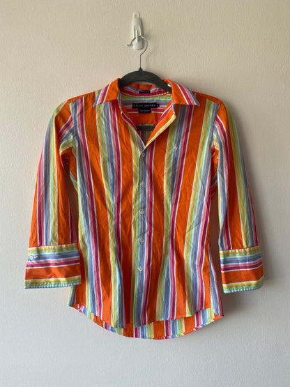 Orange Stripe RL Button Down