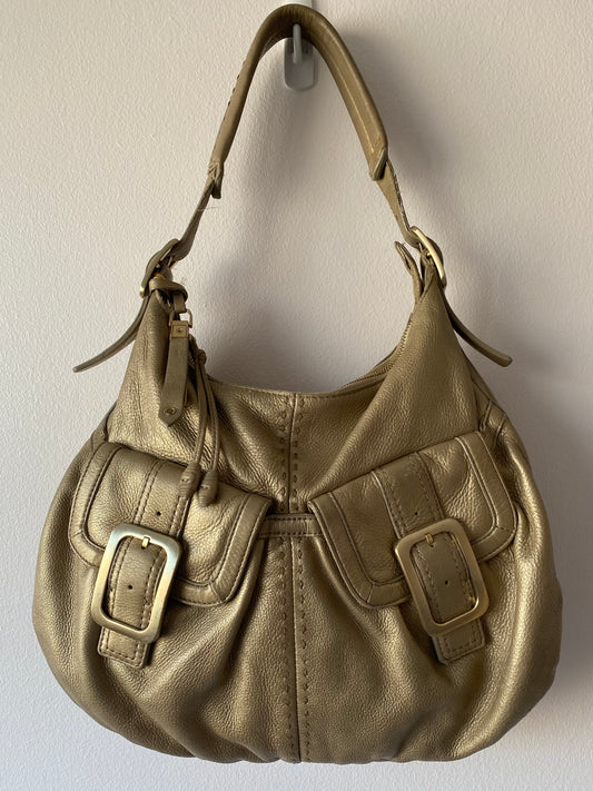 Gold Buckle Shoulder Bag