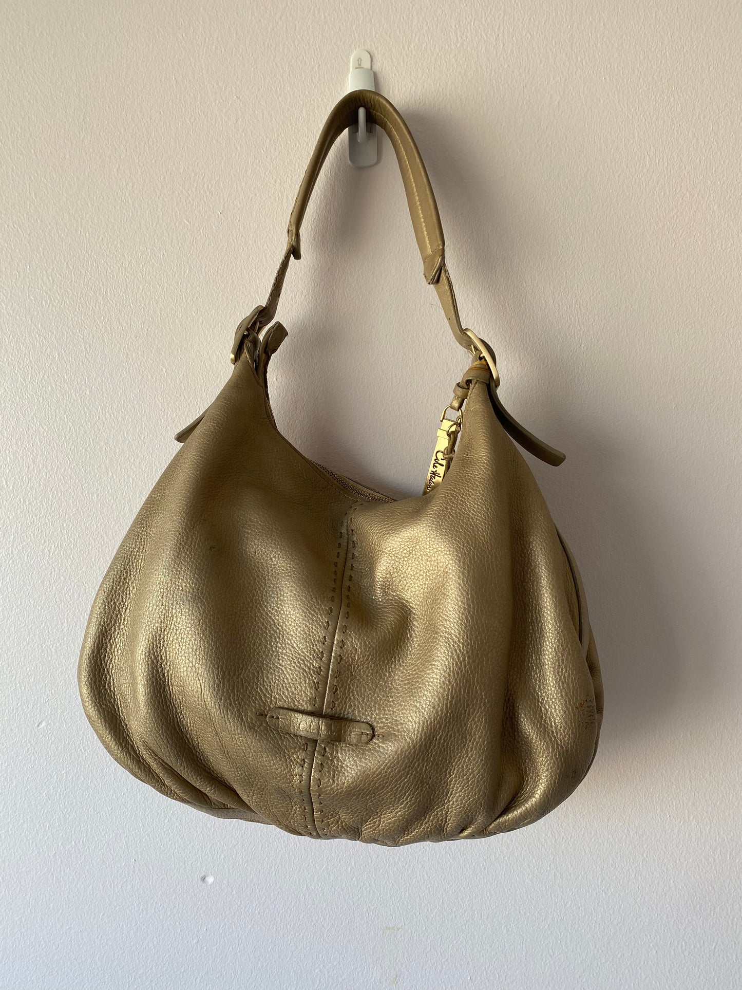 Gold Buckle Shoulder Bag