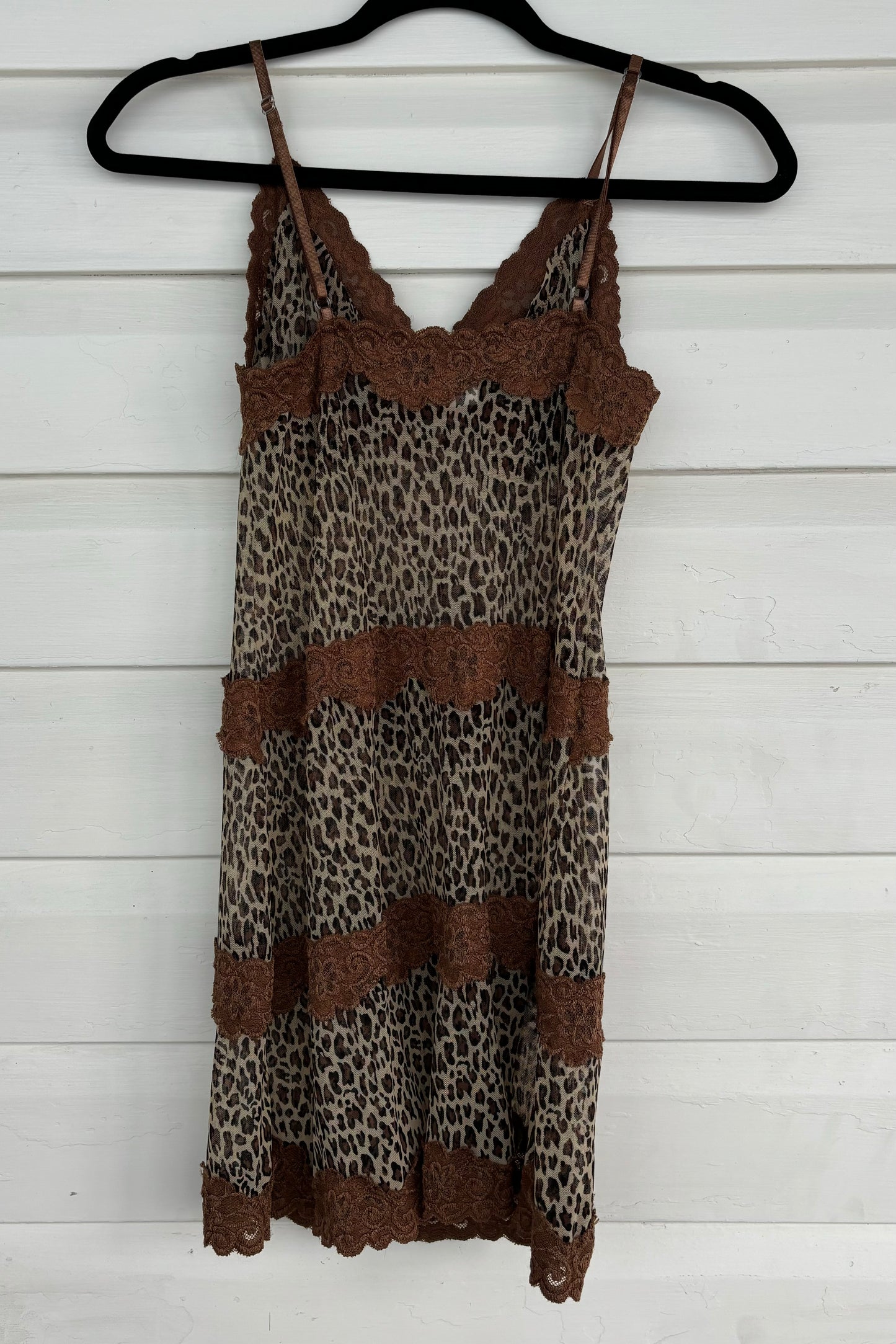 Rampage Cheetah Mesh Mini Dress