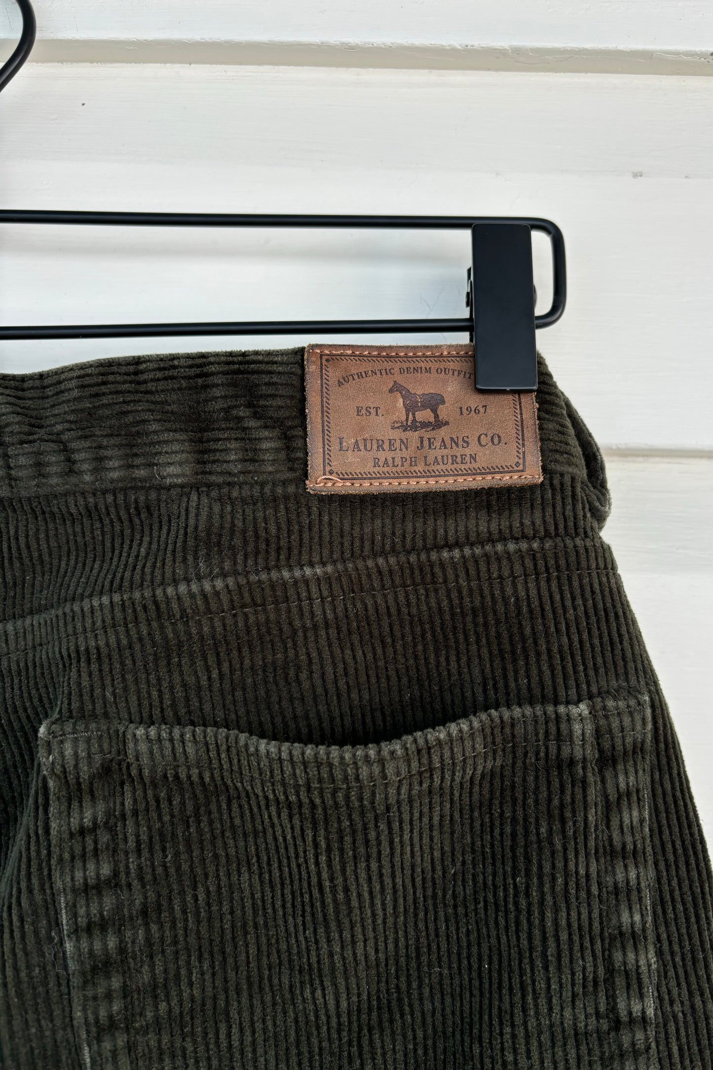 Olive Green Lauren Jeans Co. By Ralph Lauren Corduroy Pants