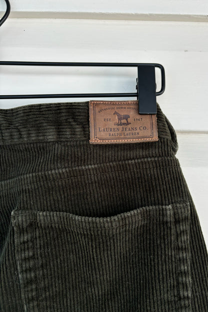 Olive Green Lauren Jeans Co. By Ralph Lauren Corduroy Pants