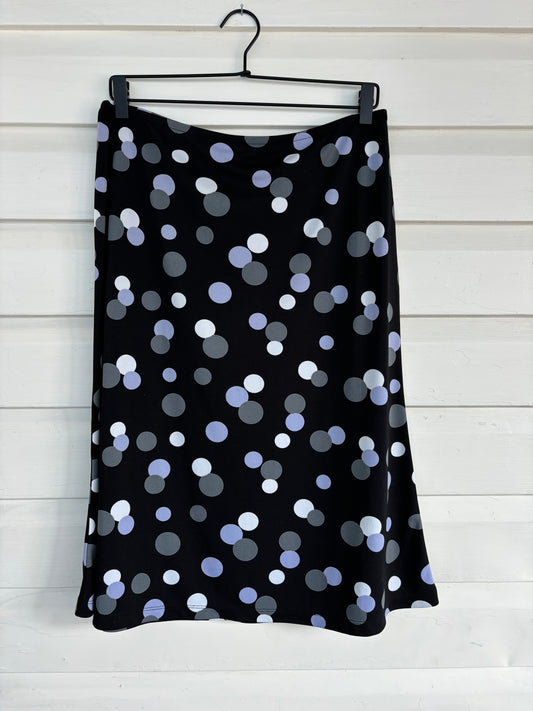 New York & Company Polkadot Midi Skirt