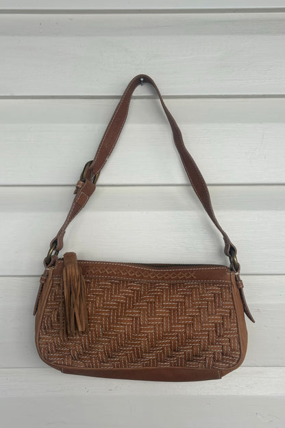 Elliott Lucca Woven Leather Shoulder Bag